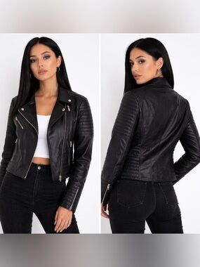 Beautiful Women’s Faux Leather Jacket~~NEW~~❤️